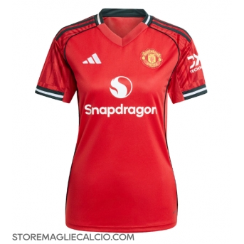 Manchester United Maglia Gara Casa Repliche 2025-26 Donna